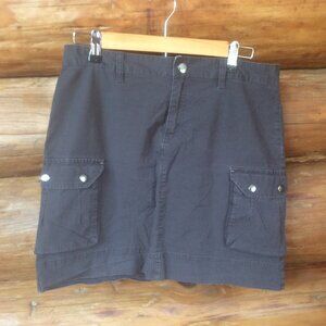 Columbia Brown Athletic Outdoor Cargo Ripstop Activewear Hiking Skirt Size 10